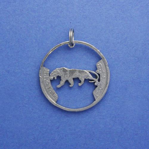 0.5 Rupee <br> <br> Bengalischer Tiger <br> <br> Silberfarben <br> <br> ø ca. 24 mm <br> <br> Standardausführung 85 €