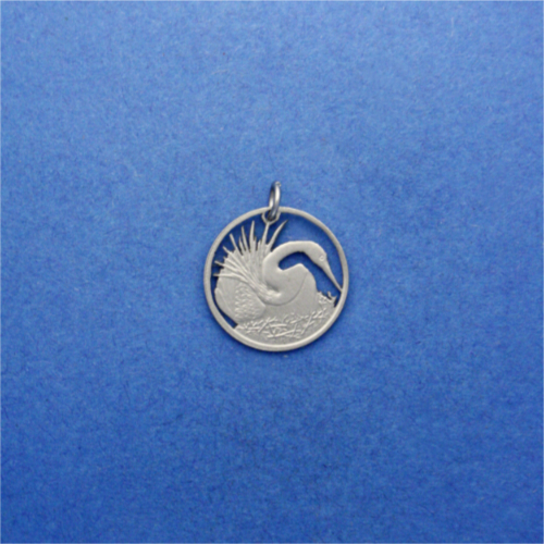 Singapor 5 Cents <br> <br> Indischer Schlangenhalsvogel <br> <br> Silberfarben <br> <br> ø 16.1 mm <br> <br> Detailausführung 65 €