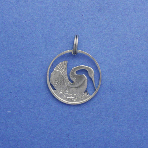 Singapor 5 Cents <br> <br> Indischer Schlangenhalsvogel <br> <br> Silberfarben <br> <br> ø 16.1 mm <br> <br> Standardausführung 55 €