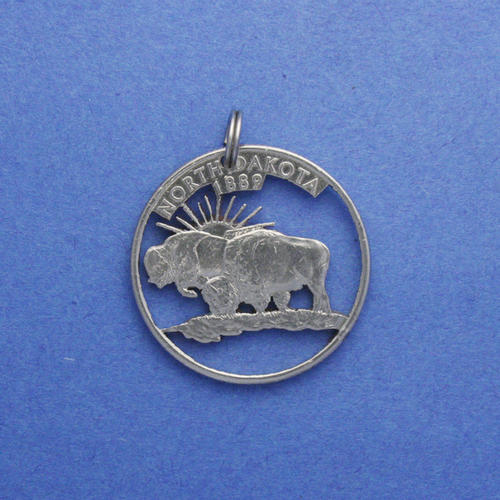 USA 0.25 Dollar <br> <br> Amerikanische Bisons in North Dakota <br> <br> Silberfarben <br> <br> ø 24.2 mm <br> <br> Standardausführung 75 €