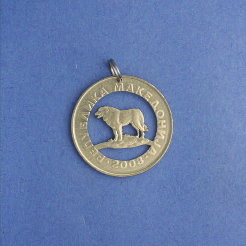 Nord-Mazedonien 1 Denar <br> <br> Illyrischer Schäferhund <br> <br> Messingfarben <br> <br> ø 23.5 mm <br> <br> Standardausführung 55 €