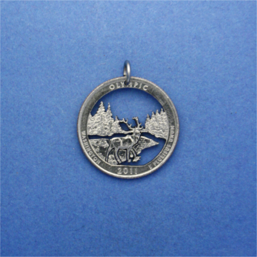 USA 0.25 Dollar <br> <br> Olympic National Park <br> <br> Silberfarben <br> <br> ø 24.3 mm <br> <br> Standardausführung 95 €