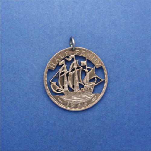 Großbritannien 0.5 Penny <br> <br> Golden Hind <br> <br> Bronze <br> <br> ø 20.8 mm <br> <br> Detailausführung 120 €