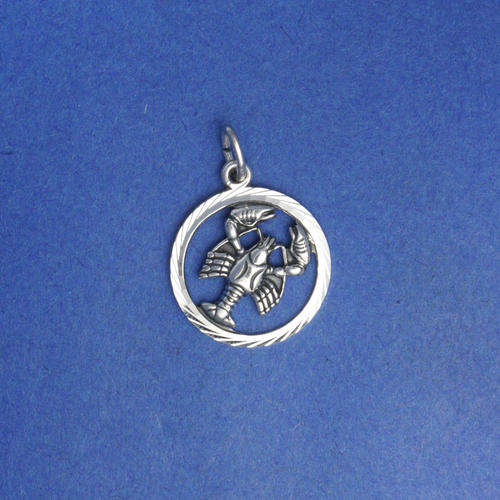 Sternzeichen-Anhänger <br> <br> Krebs <br> <br> 925er Silber <br> <br> ø 18 mm <br> <br> 30 €