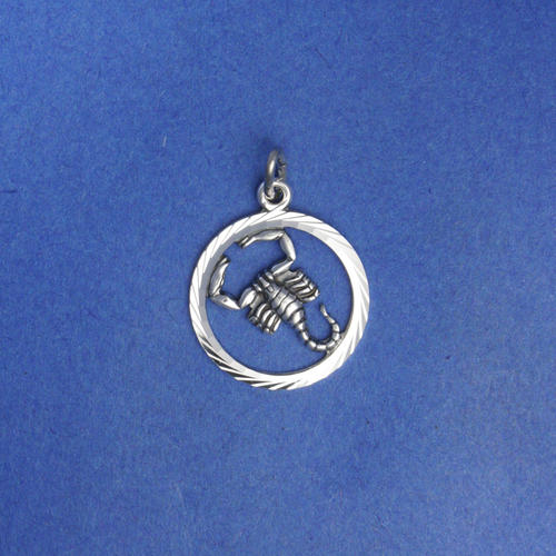 Sternzeichen-Anhänger <br> <br> Skorpion <br> <br> 925er Silber <br> <br> ø 18 mm <br> <br> 30 €